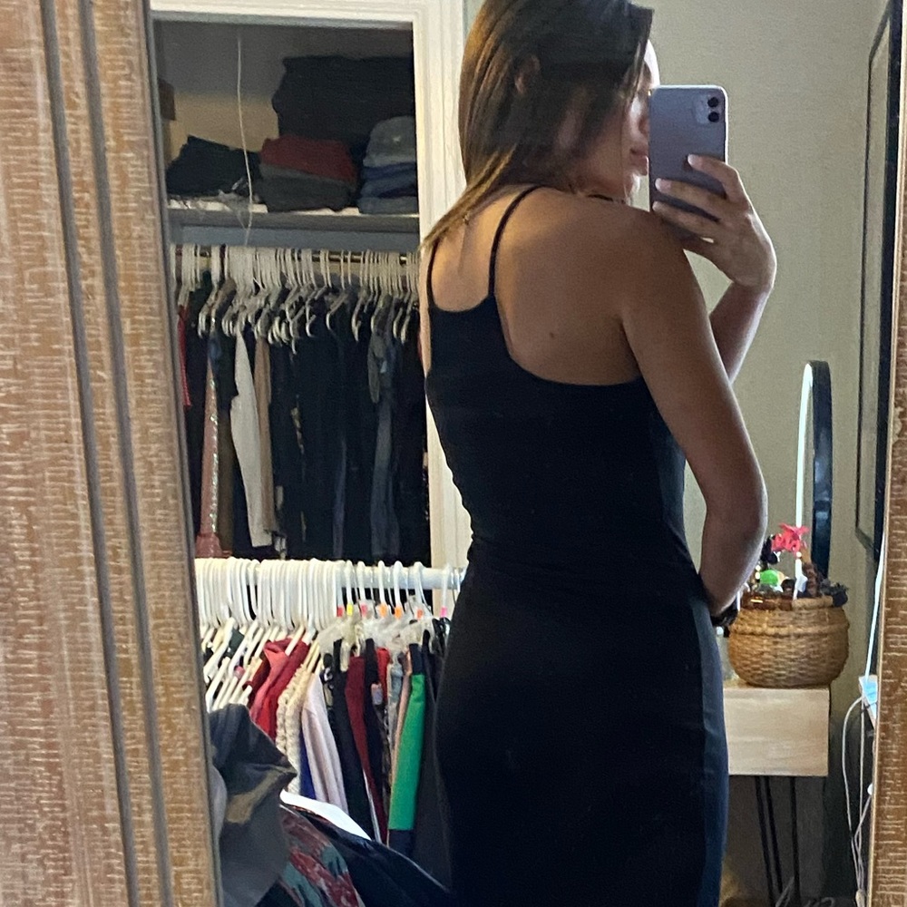 Black Angled Dress - Picture 2 of 2